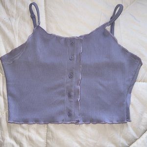 Purple top with buttons
